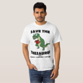 Sparen de Thesaurus Dinosaur T-shirt (Voorkant volledig)