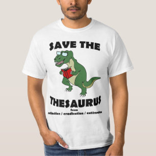 Sparen de Thesaurus Dinosaur T-shirt