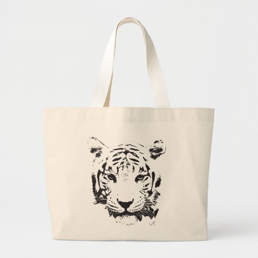 Sparen de Tiger Uitputting is voor altijd Grote Tote Bag (Voorkant)