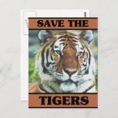 Sparen de Tijgers Briefkaart (Voorkant / Achterkant)