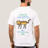 Sparen de Tijgers - het T-shirt van de Dames (Achterkant)