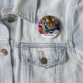 Sparen de Tijgers Ronde Button 5,7 Cm (In situ)