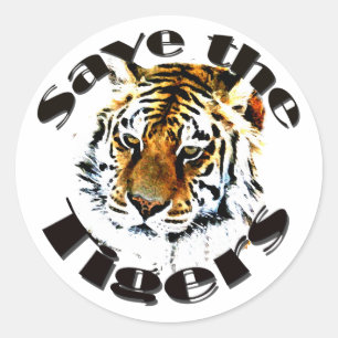 Sparen de Tijgers Ronde Sticker
