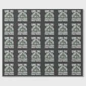 Sparen de Trash Pandas - het Vreemde Raccoon Bewus Cadeaupapier (Vlak)