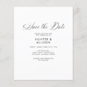 Sparen de Uitnodiging van de Datum (Voorkant)