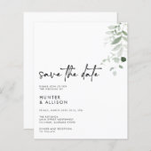 Sparen de Uitnodiging van de Datum (Voorkant / Achterkant)