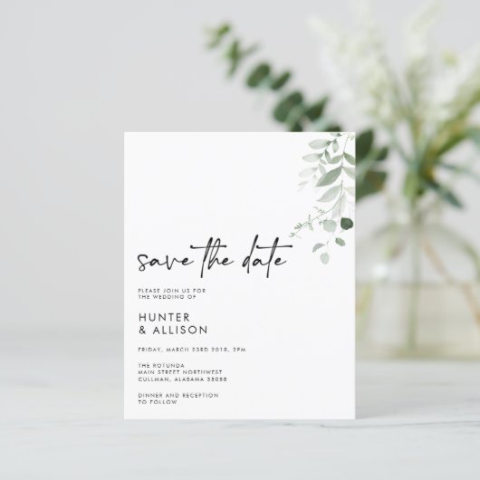 Sparen de Uitnodiging van de Datum (Staand voorkant)