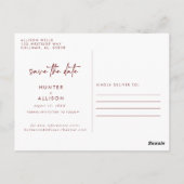 Sparen de Uitnodiging van de Datum (Achterkant)