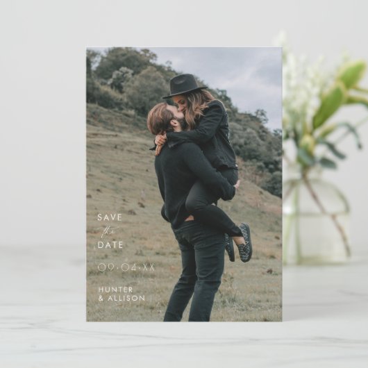 Sparen de Uitnodiging van de Datum (Staand voorkant)