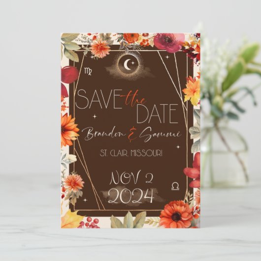 Sparen de Uitnodiging van de Datum (Staand voorkant)