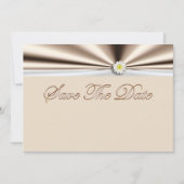 Sparen de Uitnodiging van de Datum met bloementari (Voorkant)