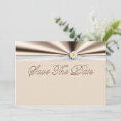 Sparen de Uitnodiging van de Datum met bloementari (Staand voorkant)