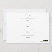 Sparen de Uitnodiging van de Datum met bloementari (Achterkant)