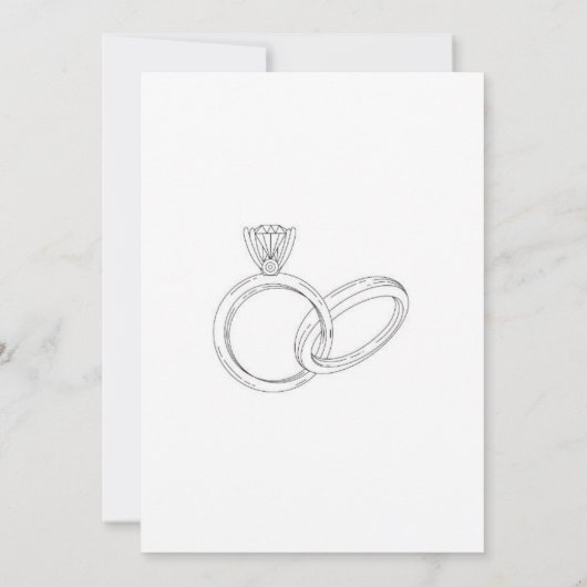 Sparen de uitnodiging van de datumbruiloft (Achterkant)