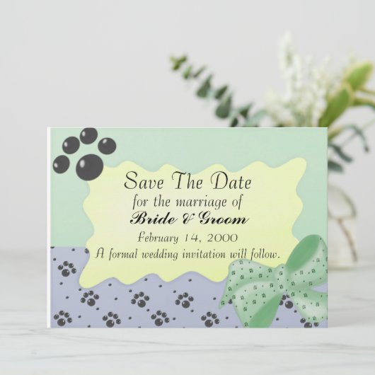 Sparen de Uitnodiging van de Dog van de Dag (Staand voorkant)