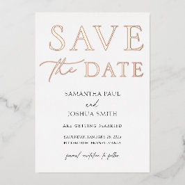 Sparen de Uitnodiging van de Folie van de Datum