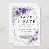 Sparen de Uitnodiging van de Pensionering van de D (Voorkant / Achterkant)