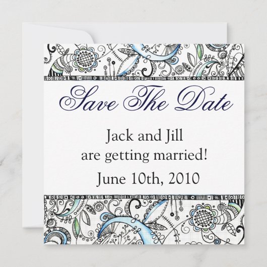 Sparen de Uitnodiging van de Weddenschap van de Da (Achterkant)