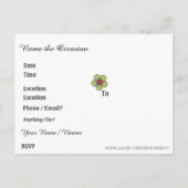 Sparen de Uitnodiging van het Briefkaart van de Da (Achterkant)