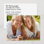 Sparen de Uitnodiging van het Briefkaart van de Da (Voorkant / Achterkant)