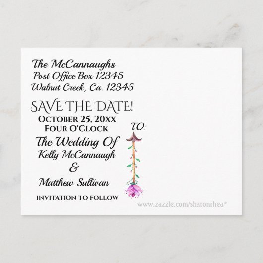 Sparen de Uitnodiging van het Briefkaart van de Da (Achterkant)