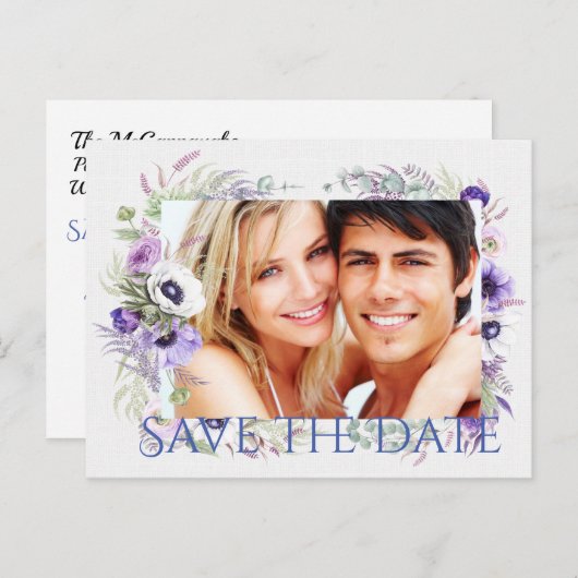 Sparen de Uitnodiging van het Briefkaart van de Da (Voorkant / Achterkant)