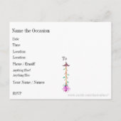 Sparen de Uitnodiging van het Briefkaart van de Da (Achterkant)