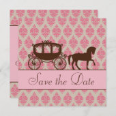 Sparen de Uitnodiging van het Paard van de Datum e (Voorkant / Achterkant)