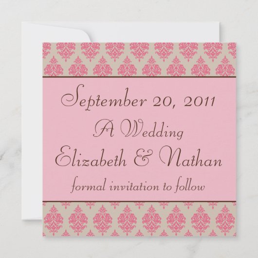 Sparen de Uitnodiging van het Paard van de Datum e (Achterkant)