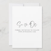 Sparen de Uitnodigingen van de Foto van de Datum (Achterkant)