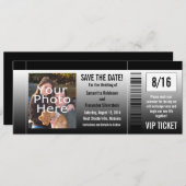 Sparen de Uitnodigingen van het Ticket van de Datu (Voorkant / Achterkant)