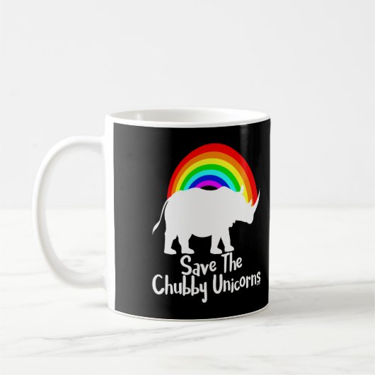 Sparen de Unicorns van de Chubby Koffiemok (Links)