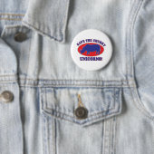 Sparen de Unicorns van de Chubby Ronde Button 5,7 Cm (In situ)