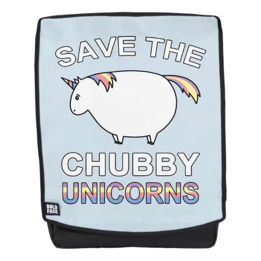 Sparen de Unicorns van de Chubby Rugtassen (Voorkant)