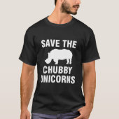 Sparen de Unicorns van de Chubby T-shirt (Voorkant)