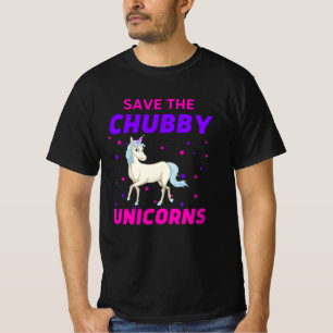 Sparen de Unicorns van de Chubby T-shirt