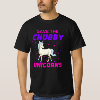 Sparen de Unicorns van de Chubby T-shirt