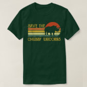 Sparen de Unicorns van de Chubby T-shirt (Design voorkant)
