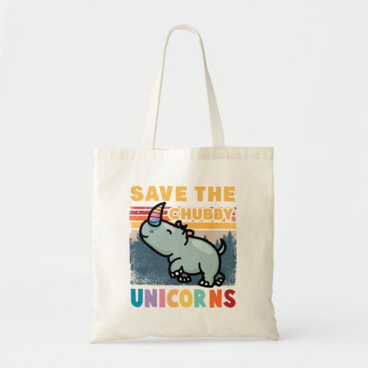 Sparen de Unicorns van de Chubby Tote Bag (Voorkant)