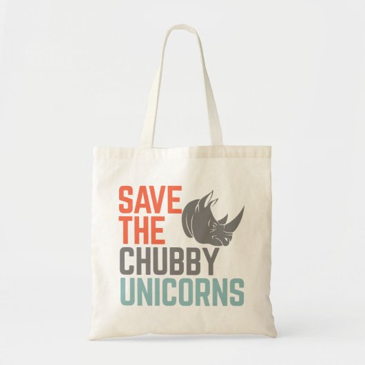 Sparen de Unicorns van de Chubby Tote Bag (Voorkant)