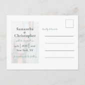 Sparen de Vergroene Bieden van de Foto van de Datu Aankondigingskaart (Achterkant)