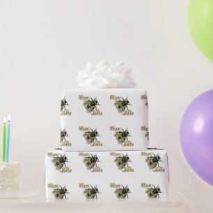 Sparen de vintage illustratie van Bijen Cadeaupapier