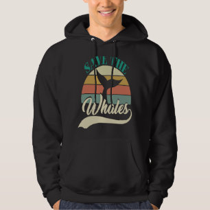 Sparen de Vintage van de teruggave van de walvisse Hoodie