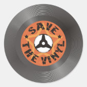 Sparen de Vinyl Ronde Sticker (Voorkant)