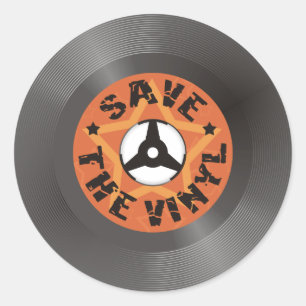 Sparen de Vinyl Ronde Sticker