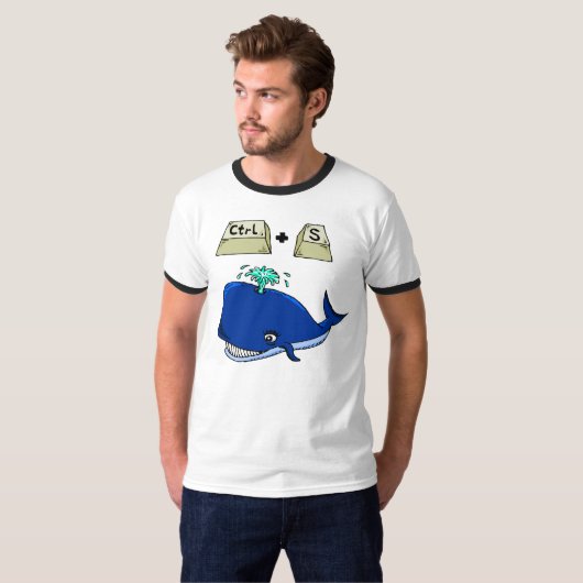 Sparen de walvis t-shirt (Voorkant volledig)