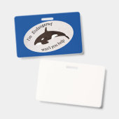 Sparen de Walvissen Badge (Front & Back)