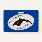 Sparen de Walvissen Badge (Voorkant)