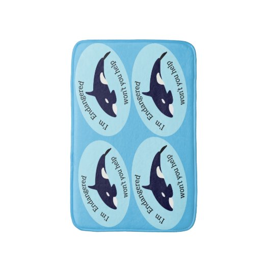 Sparen de Walvissen Badmat (Voorkant Verticaal)