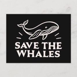 Sparen de walvissen briefkaart